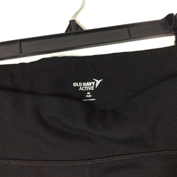 NWT Black Leggings Pants Old Navy Active High Rise Ankle Zip Casual Chic 4X - Picture 6 of 15